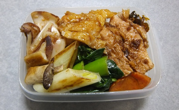 ヤリイカと鶏胸肉の生姜焼き