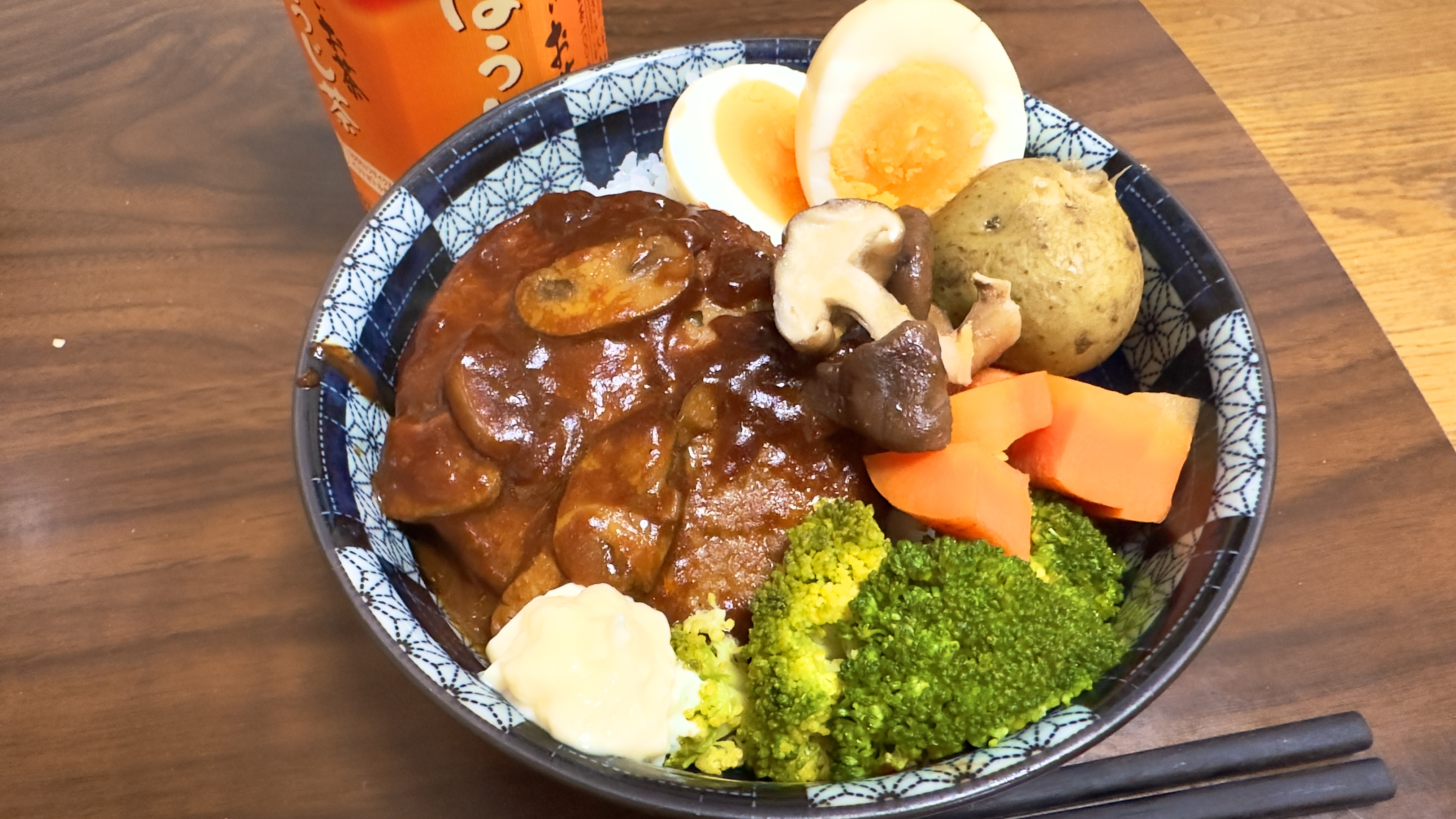 ロコモコ丼作ってみました