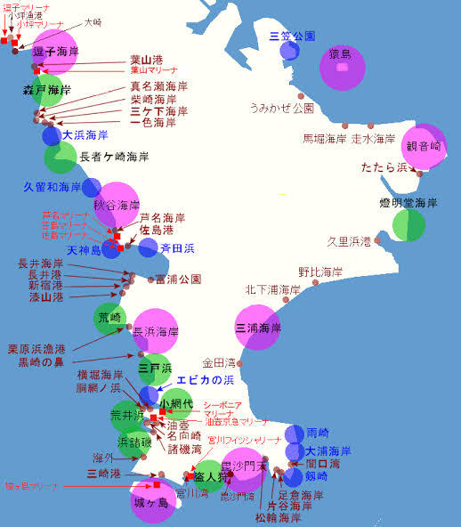 三浦半島地図 三浦半島地図