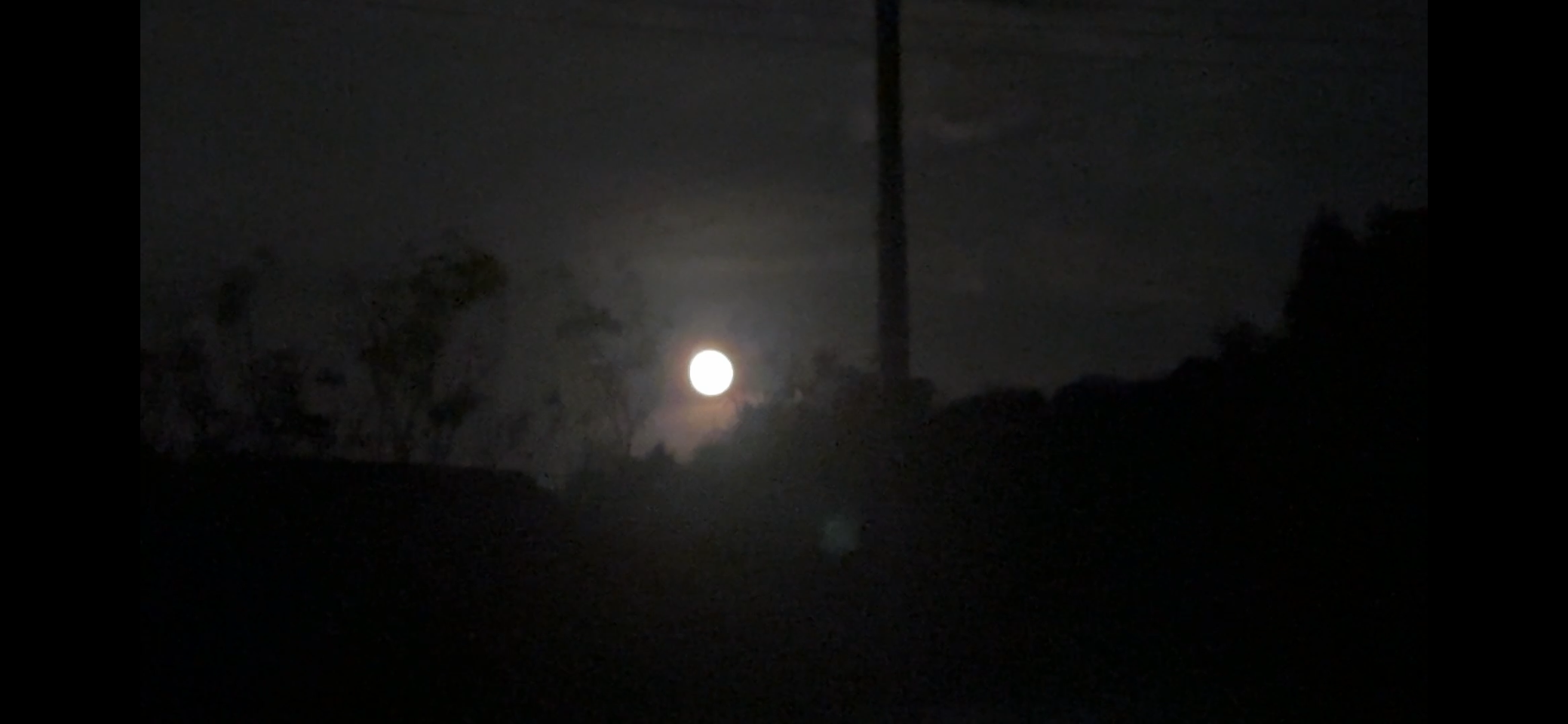 上蒲刈島でスーパームーン