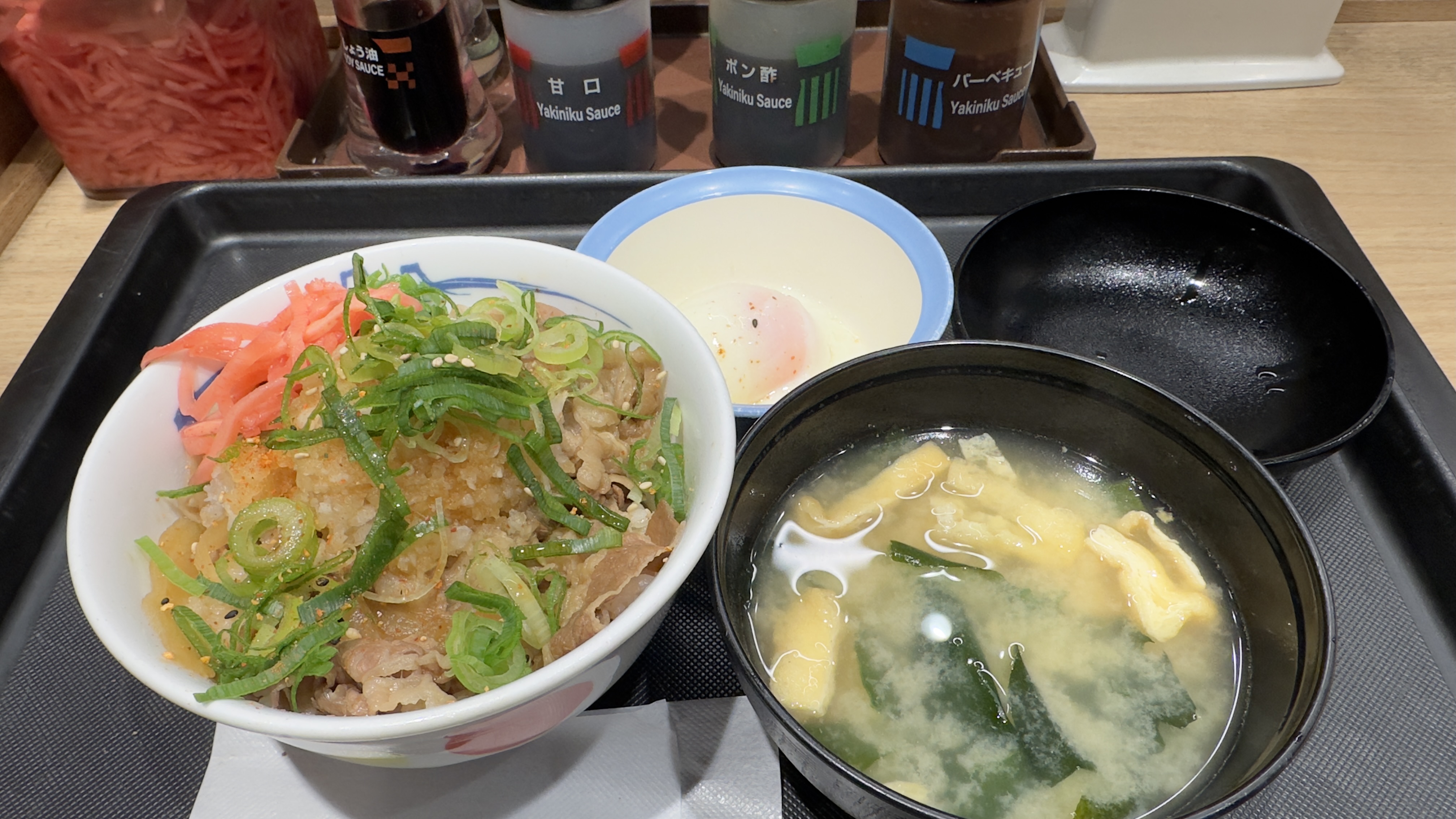 浮間舟渡駅前の松屋で朝ご飯