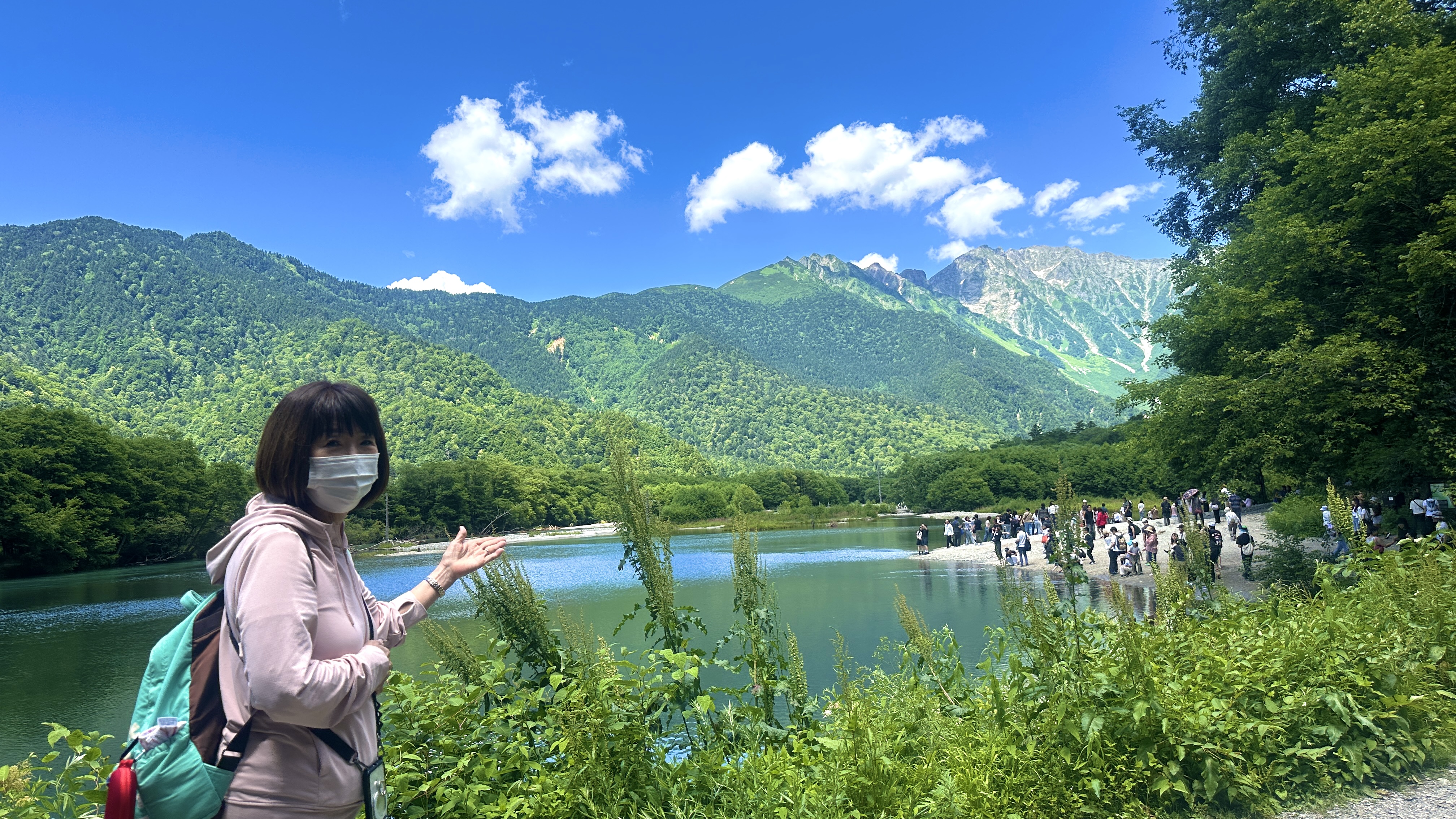 上高地、大正池に到着♪
