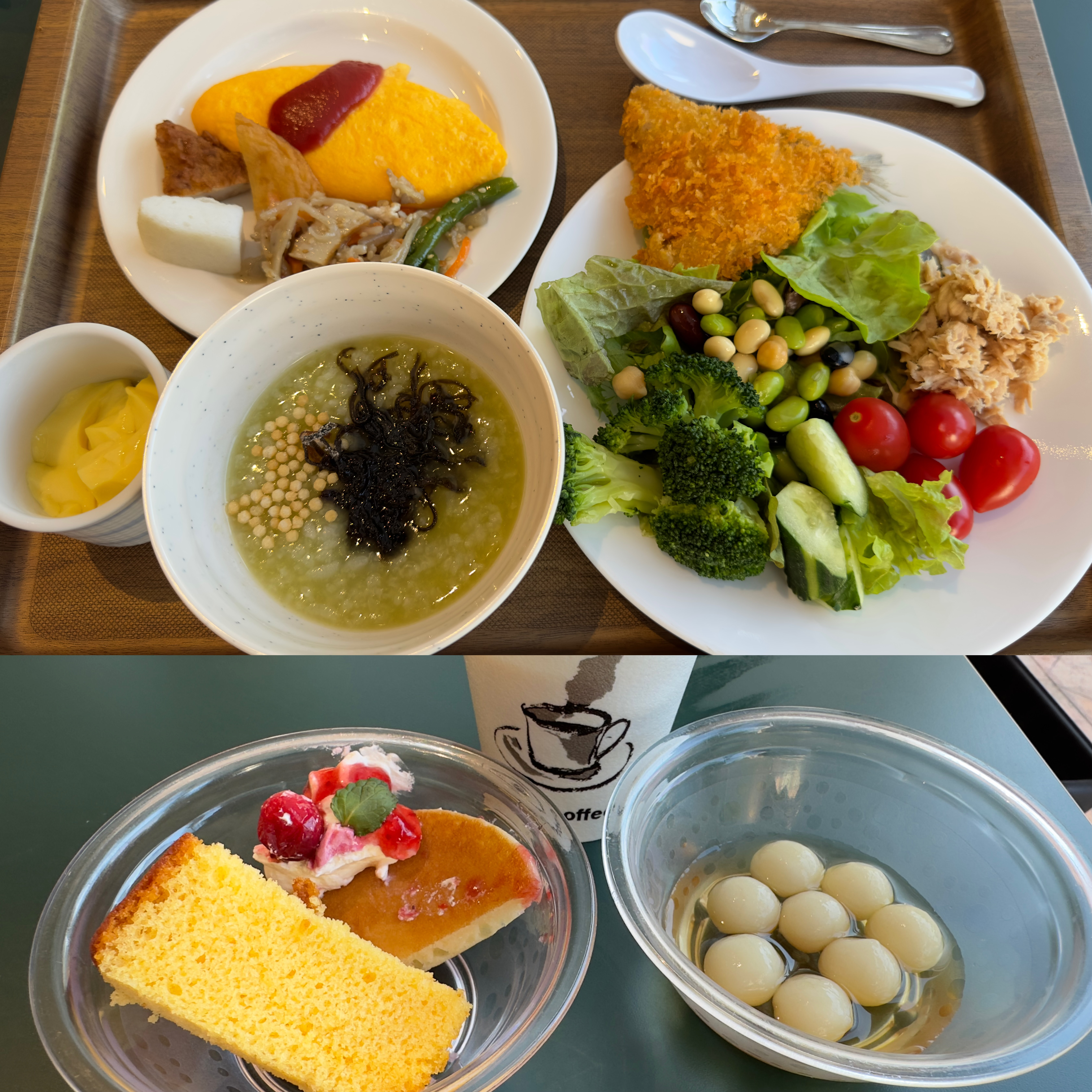 ホテル日航ハウステンボスで朝食バイキング、そのぎ抹茶のお粥 有明海の海苔の佃煮 丸天、鰯バーグ、エソ天 そのぎ抹茶のお粥 有明海の海苔の佃煮 エソ天 浦上そぼろ 名物アジフライ じげもんデザート ホテル日航ハウステンボスで朝食バイキング、そのぎ抹茶のお粥 有明海の海苔の佃煮 丸天、鰯バーグ、エソ天 そのぎ抹茶のお粥 有明海の海苔の佃煮 エソ天 浦上そぼろ 名物アジフライ じげもんデザート